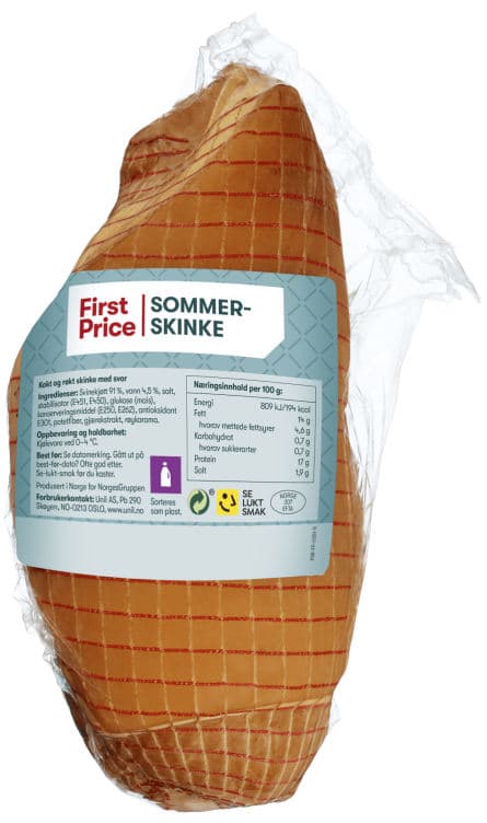 Sommerskinke Røkt/Kokt Ca1kg First Price