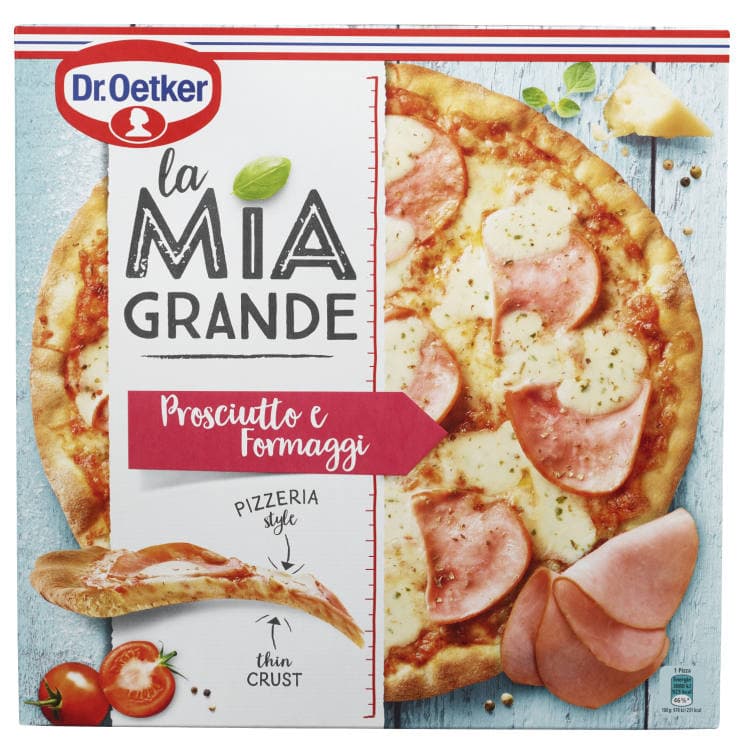 La Mia Pizza Prosciutto E Formaggi 400g