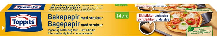 Bakepapir 14ark Toppits