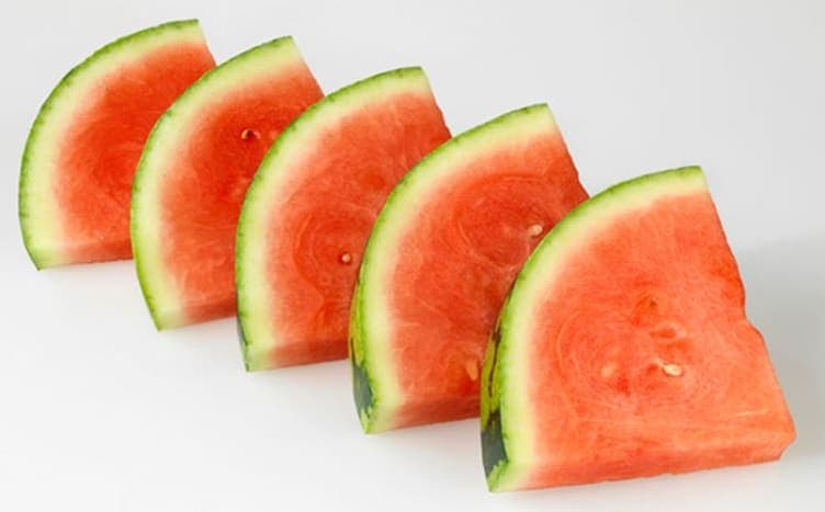 Vannmelon skivet Rød
