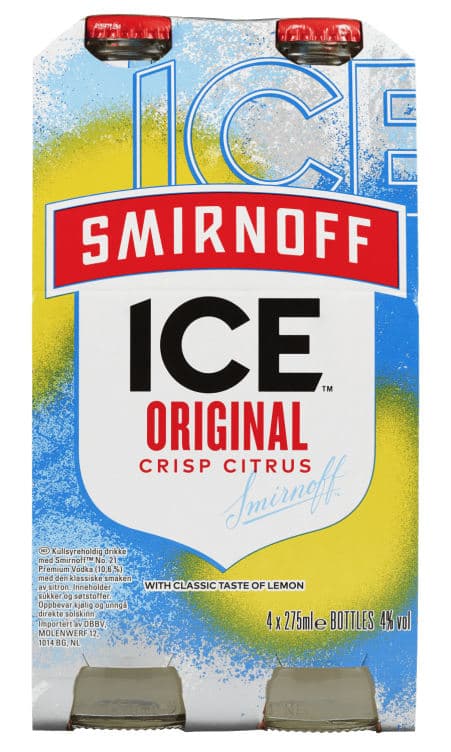 Smirnoff Ice Original 275mlx4 flaske