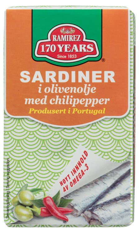 Sardiner m/Chili i Olivenolje 124g Ramirez