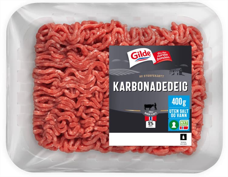 Karbonadedeig u/Salt og Vann 400g Gilde