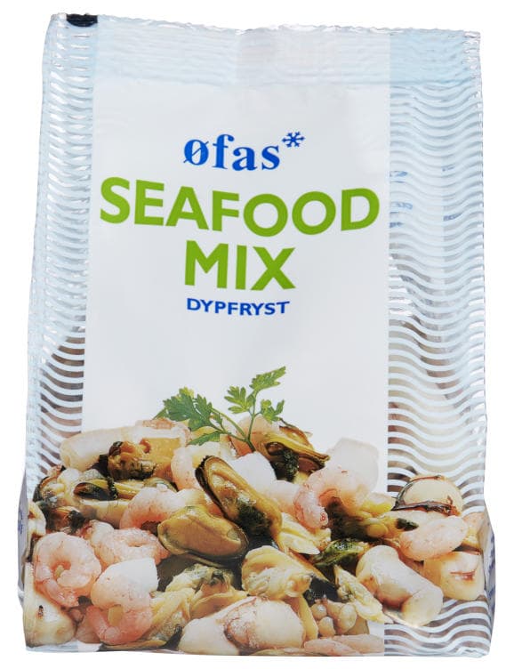 Seafoodmix Rå Stå pose 400g Øfas