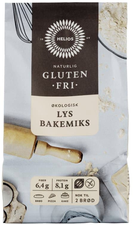 Bakemiks Lys glutenfri Økologisk 600g Helios