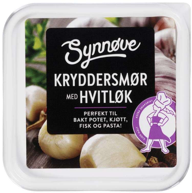 Kryddersmør Hvitløk 90g Synnøve