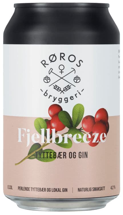 Fjellbreeze Tyttebær 0,33l boks Røros Bryggeri