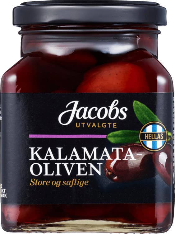 Oliven Kalamata m/Sten 300g Jacobs Utvalgte