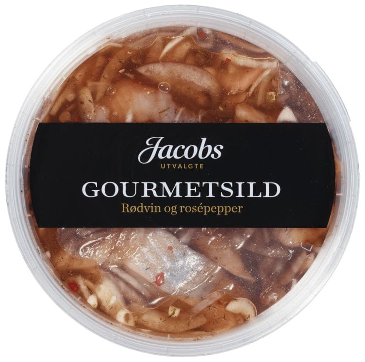 Gourmetsild Rødvin/Rosepepper 320g Jacobs