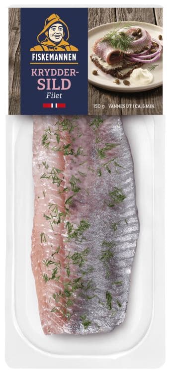 Kryddersildfilet Spiseklar 150g Fiskemannen