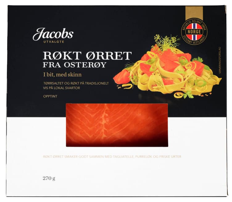 Ørret Røkt Bit 270g Jacobs Utvalgte
