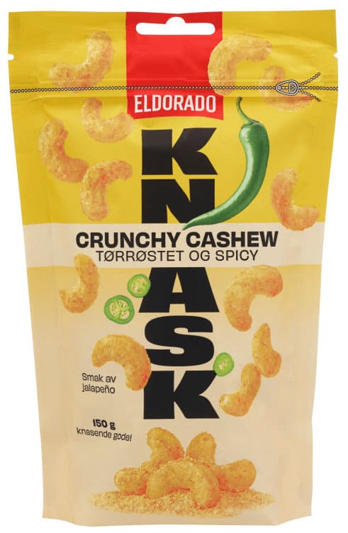 Cashewnøtter Tørristet Jalapeno 150g Eldorado