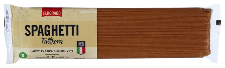 Spaghetti Fullkorn 500g Eldorado