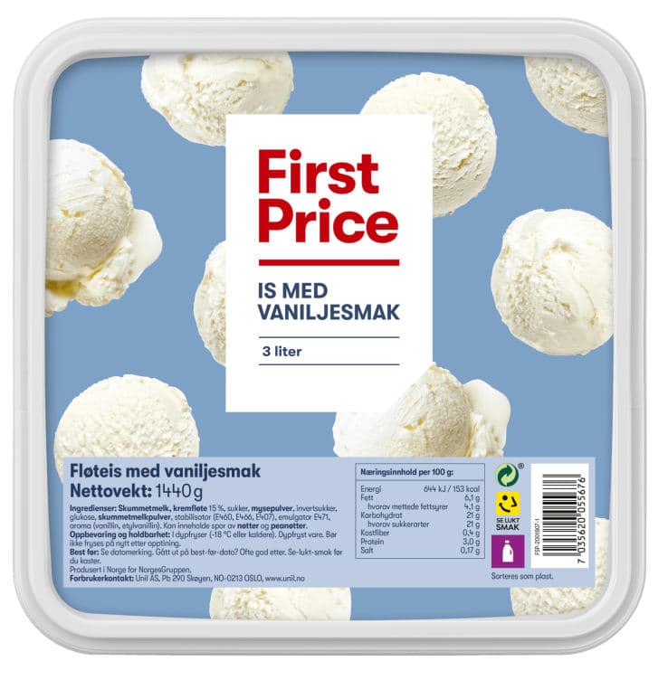 Iskrem Vaniljesmak