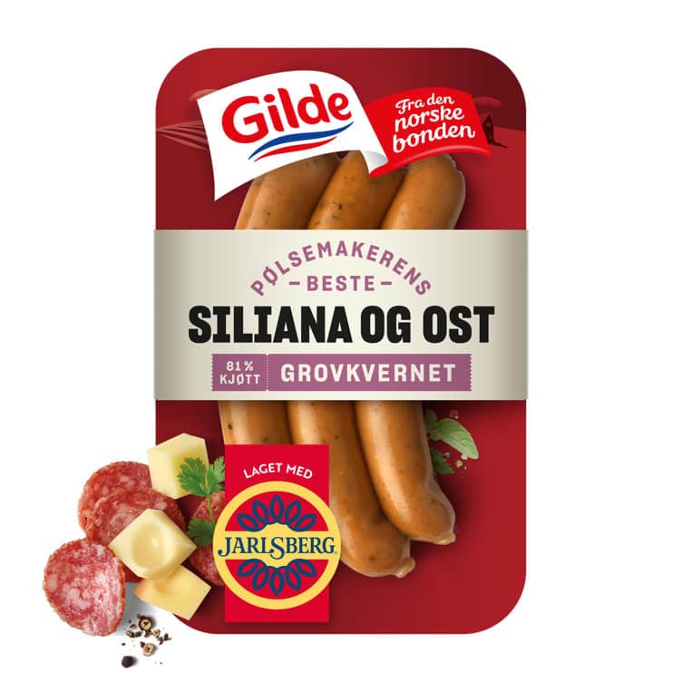 Siliana&Ostepølse 225g Gilde