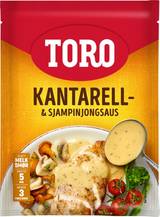 Kantarell & Sjampinjong Saus 23g Toro