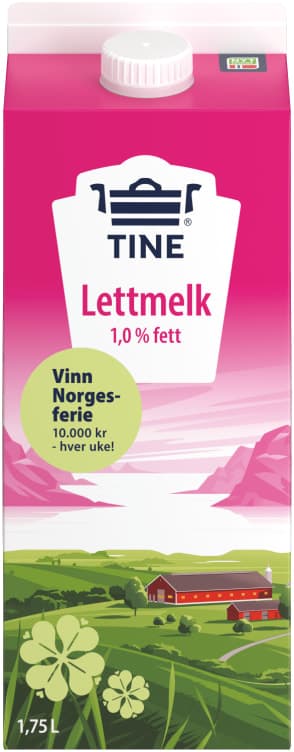 Lettmelk 1,0%