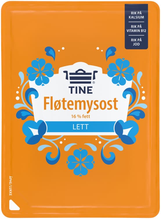 Fløtemysost Lettere skivet 130g Tine