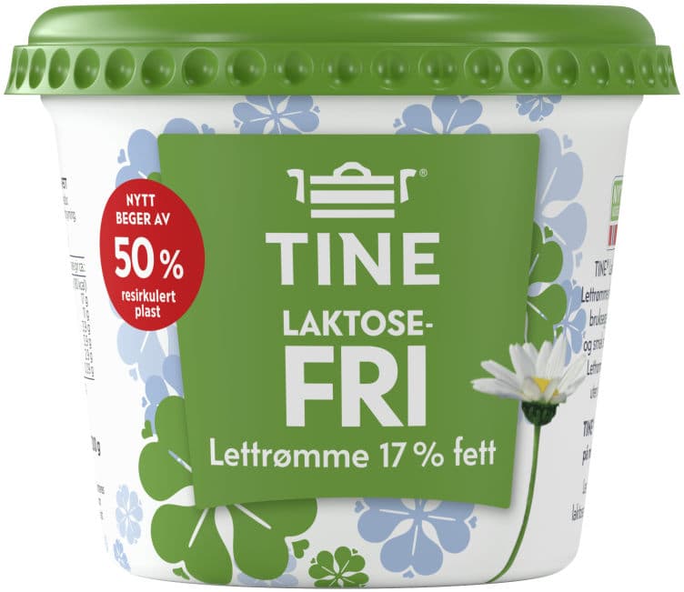 Lettrømme 17%