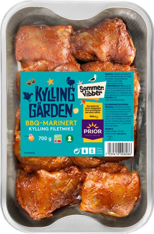 Filetmiks Kylling Bbq 700g Kyllinggården