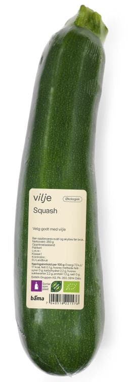 Squash Grønn Økologisk 350g Vilje