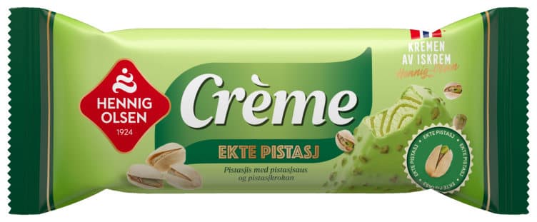 Creme Pistasj Fløteis 110ml Hennig-Olsen