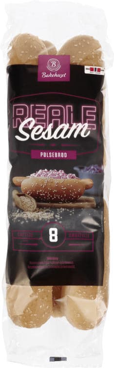 Pølsebrød Sesam