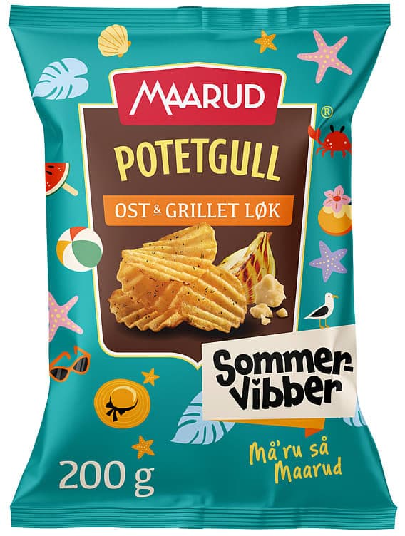 Potetgull Ost&Løk 200g Sommervibber