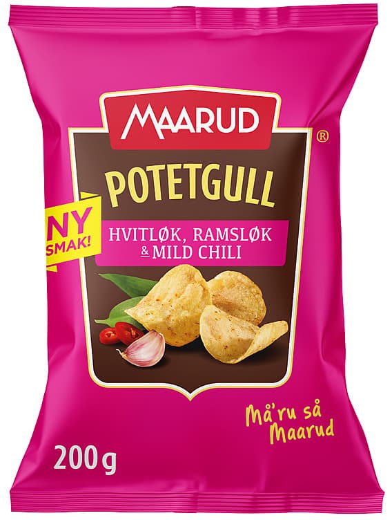 Potetgull Hvitl, Ramsløk, Chili 200g Maarud