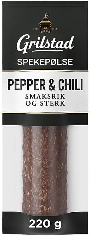 Spekepølse hel Pepper&Chili 220g Grilstad