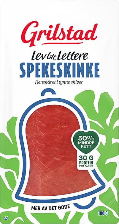 Spekeskinke Lev Litt Lettere 100g Grilstad