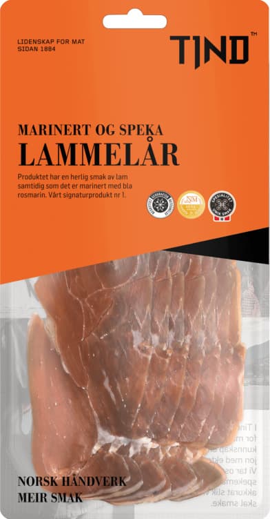 Lammelår Marinert Speket 80g Tind