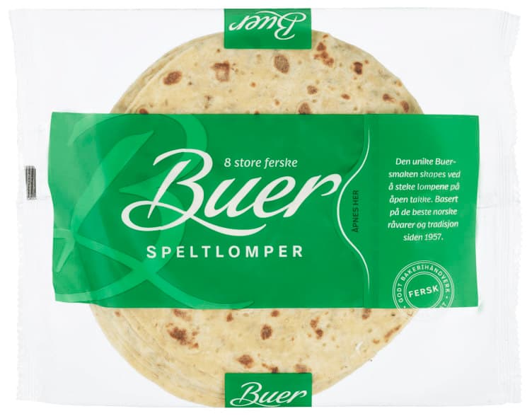 Speltlomper 8stk 270g Buer