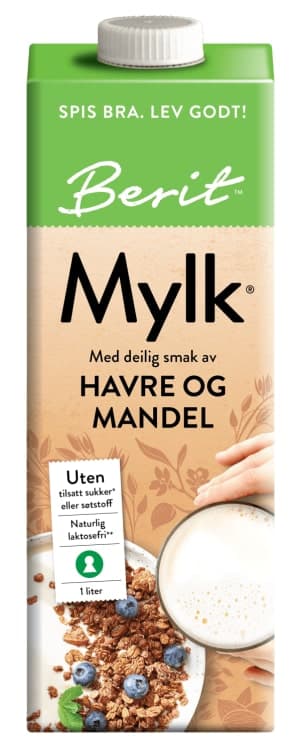 Mylk Havre&Mandel 1l Berit