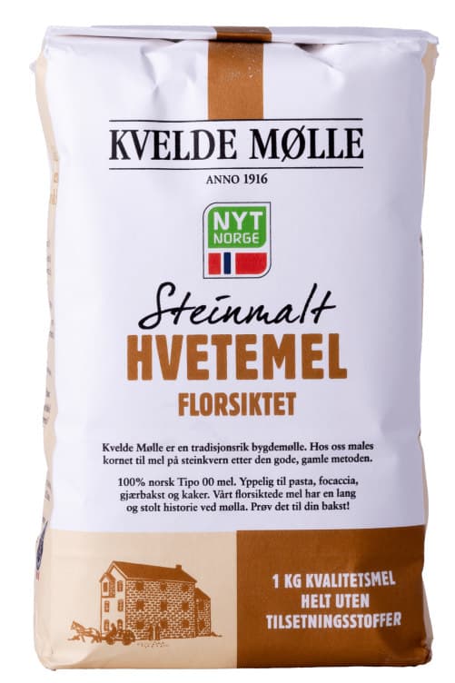 Hvetemel Florsiktet 1kg Kvelde Mølle