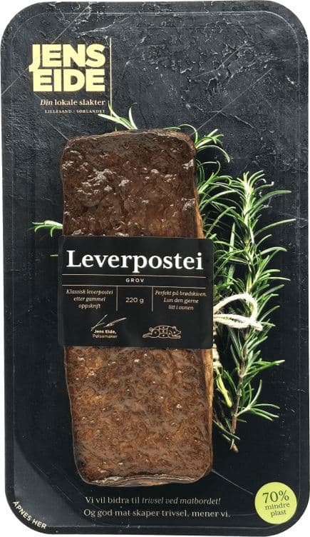 Leverpostei Grov 220g Jens Eide