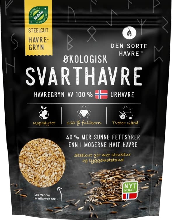 Havregrøt Steel Cut 500g Den Sorte Havre