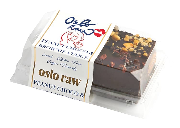 Peanut Choco & Brownie Fudge 2pk 180g Oslo Raw