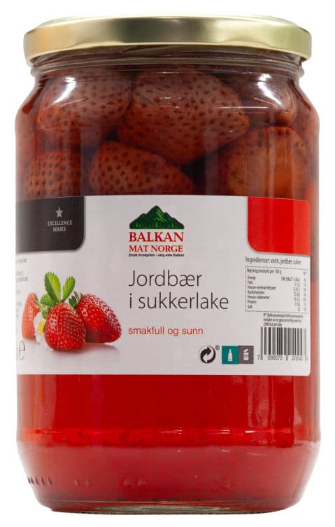 Jordbær i Sukkerlake