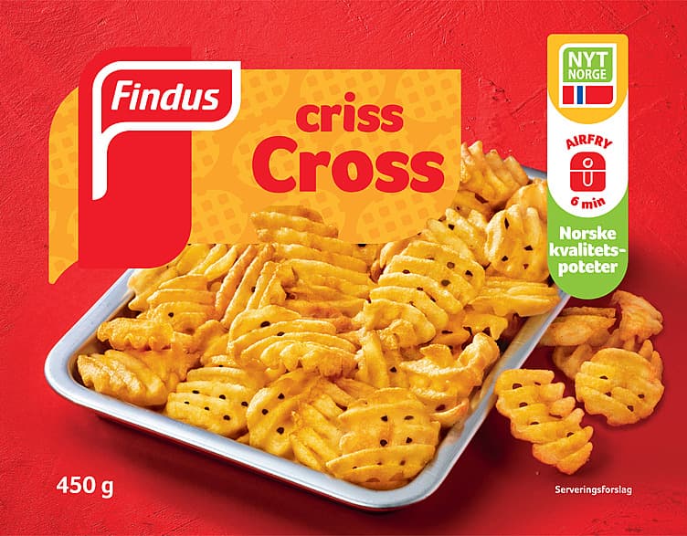 Criss Cross Fries 450g Findus Farm