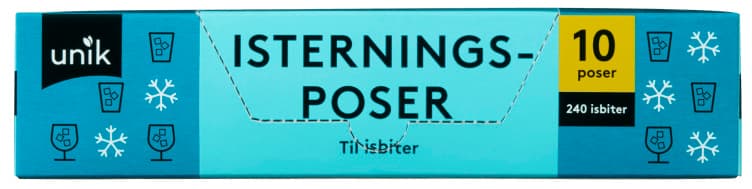 Isterningsposer 10stk Unik