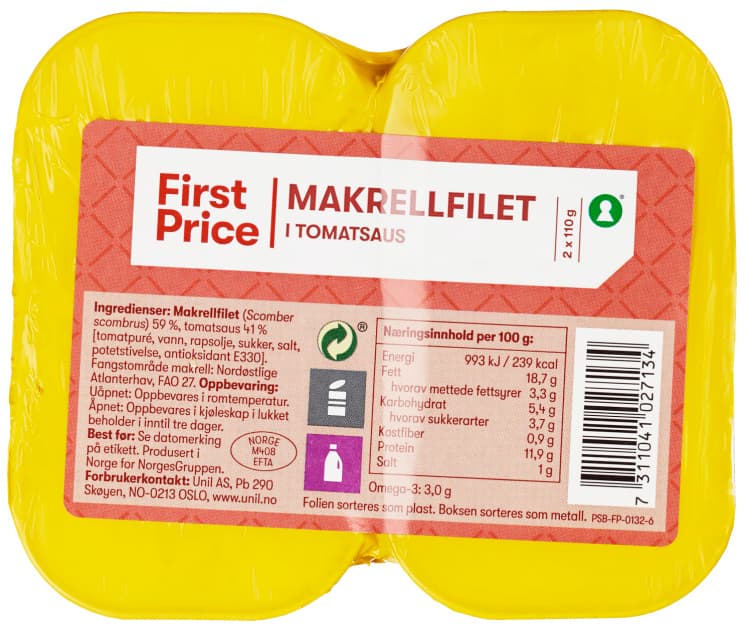 Makrellfilet