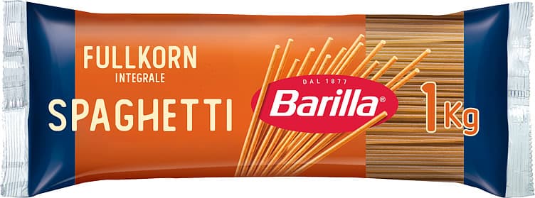 Spaghetti Fullkorn 1kg Barilla