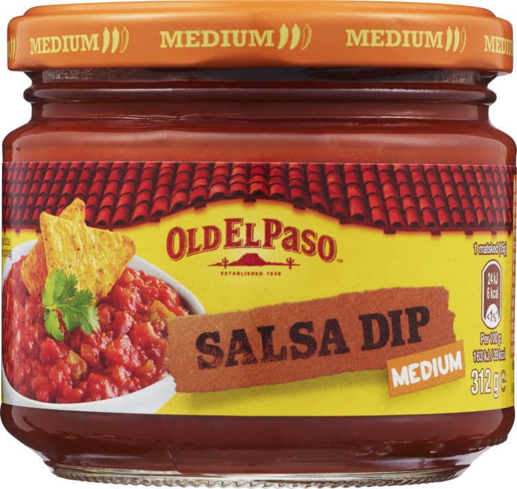 Salsa Dip Medium 312g Old El Paso
