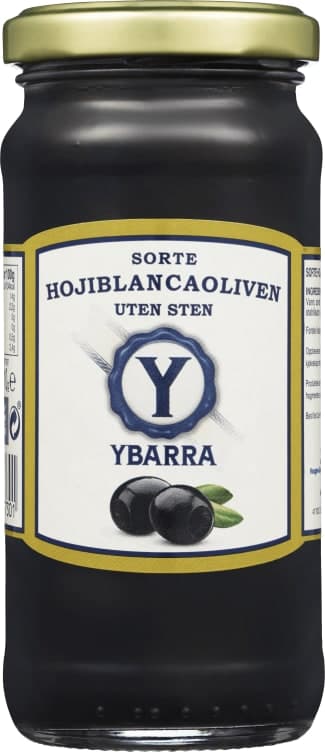 Oliven Sort u/Sten 230g Ybarra