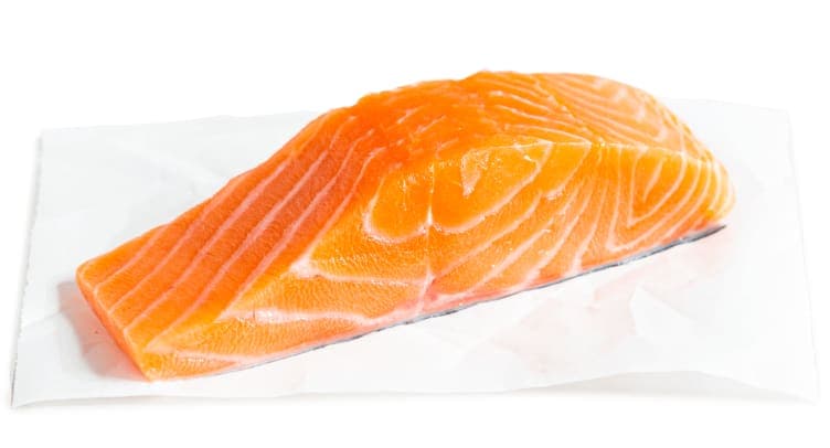 Laksefilet u/Skinn Natur 125g Oppdr stykk