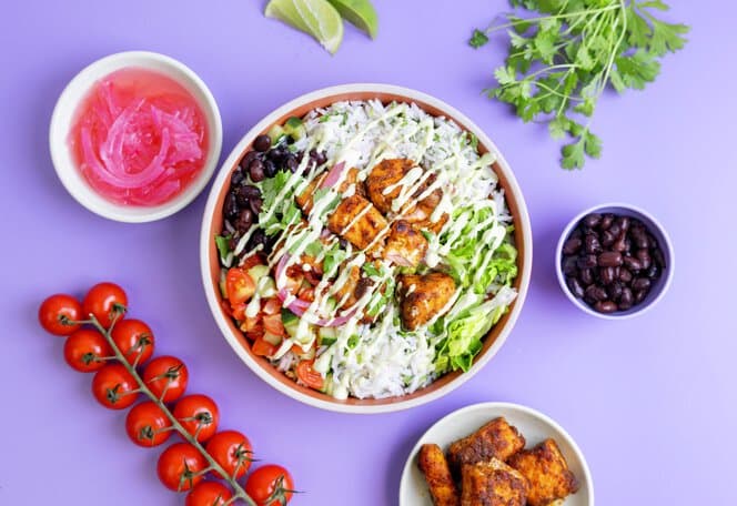 Fish taco bowl