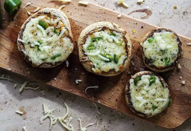 Gratinert sjampinjong