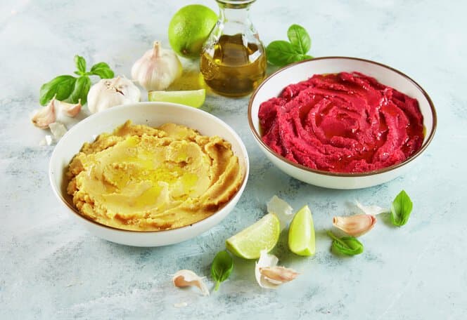 Fargerik hummus