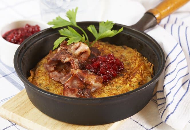 Røsti med kålrot og poteter